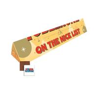 Personalised Swiss Toblerrone Christmas Chocolate Praline With Honey And Almond Nougat 100g On The Naughty List/On the Nice List Boxed Treatz (100g, On the Nice List)