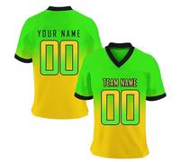 Personalised T Shirt Boys and Girls V Neck Short Sleeve Custom Personal Name Digital DIY Customized Football Basketball Team Training Kids Teenager Tops Age 1-13 Years (Green, 3-4 Years)