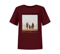 Personalised T Shirt - Custom T Shirt, Print Your Own T Shirt, Add Your Photo Text Logo - Customized Ladies Summer Short T-Shirts, I Heart My Girlfriend T Shirt (L, Wine)