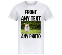 Personalised T-Shirt | Customisable with Any Text Any Photo or Logo | Unisex Design | Ideal for Men, Women, & Kids | for Birthday, Christmas, Workwear | 100% Cotton White XX-Large (2XL)