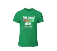 Personalised T-Shirt for Men | Customised with Any Text, Image, or Logo | Fine Quality Cotton | for Valentine's, Birthdays, Sports, and Bachelor Parties | Ideal for Men, Women, and Kids Irish Green