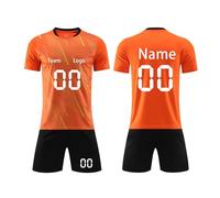 Personalised T Shirt Personalised Football Jersey for Boys Customizable Football Kits Boys' Football Training Shirts Shorts Sports Tracksuit for Children and Adults Boys' Tracksuits,12-13 Years