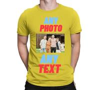 Personalised T-Shirt UK | Design Your Own | Any Photo, Any Text | Men & Kids | Personalised Workwear Mens Tshirt | Printed Stag do Hen Party Create Your Own Custom T Shirt Daisy 3XL