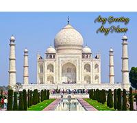 Personalised Taj Mahal Greeting Card (Birthday, Mothers Day, Fathers Day, Christmas, Blank) - Custom Card for Him Her Male Female Family Kids