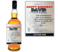 Personalised Talisker 10 Whisky Bottle Label Sticker for Birthday Anniversary Christmas