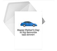 Personalised Taxi Driver Funny Father Greeting Card, Any Wording, A5