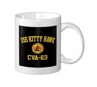Personalised Tea Mugs USS Kitty Hawk Cva-63 Coffee Cups Novelty Porcelain Cup for Office Coffee 330ml