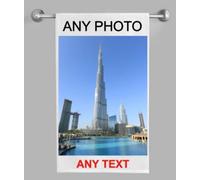 Personalised Tea Towel, 50x30cm, Custom Gift - Any Photo/Text
