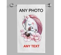Personalised Tea towel Photo, 50x70cm, Unique Gift Idea, Custom Gift, Custom Kitchen Decor - Any photo/text, Towel, gift