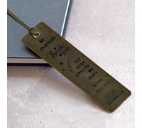 Personalised Teacher Gifts Engraved Leather Bookmark Thank You Gifts Book Marks Teacher Appreciation Gifts for Book Lovers Women Men Teacher Tutor (Green, Design 1)
