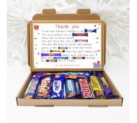 Personalised Teacher Poem Summer End of Term Treat Box Hug in a box, hamper thank you gift - Nursery Worker - From We/Us