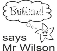 Personalised Teacher Stamp super excellent well done brilliant motivational work