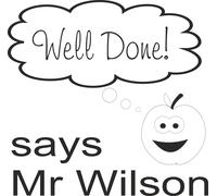 Personalised Teacher Stamp super excellent well done brilliant motivational work