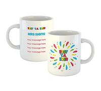 Personalised Teacher Teaching Assistant TA Mug - Best T.A Ever Explosion Design