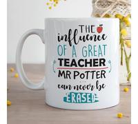 Personalised Teachers Gifts Mug Coffee Cup - Influence of A Great Teacher Durham Mug