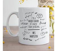 Personalised Teachers Gifts Mug Coffee Cup - Maths Problems Durham Mug for Maths Teachers