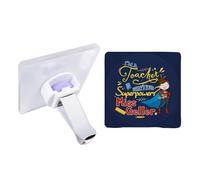 Personalised Teachers Present Idea - I am a teacher What's your superpower ANY NAME inspired Air Vent Clip, Air Freshener Clips Interior Car Accessories Decoration. (Square, One Size)