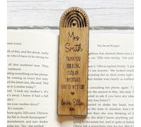 Personalised Teachers Wooden Bookmark Gift - Thank You for School Nursery