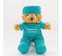 Personalised Teddy Bear with Custom Text/Blessing, Bear Stuffed Animal Plush as Nurse Gift/Doctor Gift for Women/Men, Personalised Gift for Nurse/Doctor/Medical Student Graduation (8IN-Doctor 6)
