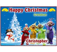 Personalised Teletubbies Inspired Christmas Card (Boy)