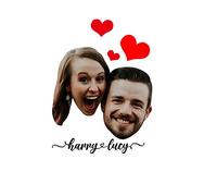 Personalised Temporary Tattoos Custom Temporary Tattoos with Face Name Heart Custom Fake Face Tattoo Personalised Tattoos Stickers for Wedding Bachelorette Party Couple