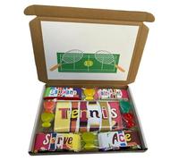 Personalised Tennis gift box. Perfect for any occasion. Christmas, Personalised, Christmas box, birthday gift, birthday chocolate, thank you, well done, good luck, Father's Day etc