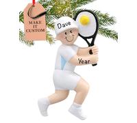 Personalised Tennis Ornament 2025 - Fast & Free 24h Customisation - Sport Christmas Ornaments for Tree - Custom Gift Wrapped Boy Keepsake for Players, Fans
