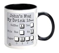 Personalised Text Mug - Funny Office Worker Present Idea Secret Santa Gift Boxed (Choose Your Brew)