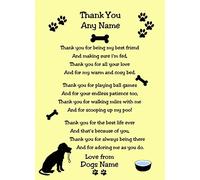 Personalised Thank You Card from The Dog Verse Greeting Card