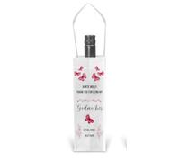 Personalised Thank You For Being My Godmother & Godfather Design Gift Bag For Bottle of Wine Champagne Sprirts - Christening (Godmother)