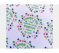 Personalised Thank You for Coming to My Party Stickers, Goody Bag Sweet Cone Favour Labels, Customise Add Name, 24 Unisex Boy Girl Birthday Party Stickers