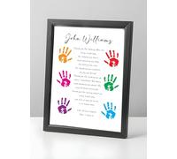 Personalised Thank You Teacher Gifts for Women End of School Term TA Nursery Leaving Poem Gift for Teachers Teaching Assistants Nursery Teachers Any Name A5 A4 Framed Prints (Handprint)