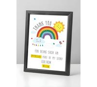 Personalised Thank You Teacher Gifts for Women End of School Term TA Nursery Leaving Poem Gift for Teachers Teaching Assistants Nursery Teachers Any Name A5 A4 Framed Prints (Teacher Appreciation)