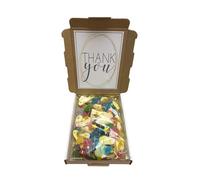 Personalised Thank You themed letter box sweets 250g - pick n mix sweets