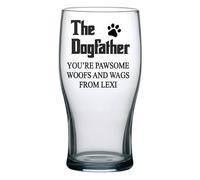 Personalised The Dogfather Pint Glass