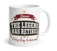 Personalised The Legend Has Retired Mug Every Day is Saturday Gift