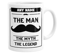 Personalised The Man The Myth The Legend Mug, Funny Gift for Men, Add Any Name, Customisable, Father's Day Cup