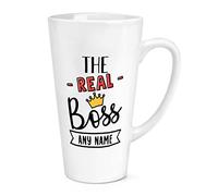 Personalised The Real Boss 17oz Large Latte Mug Cup