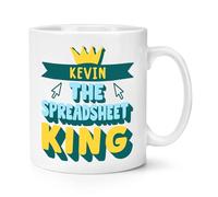 Personalised The Spreadsheet King 10oz Mug Cup