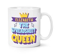 Personalised The Spreadsheet Queen 10oz Mug Cup
