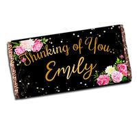 Personalised Thinking Of You Milk Chocolate Bar N147 for him her Mum Dad Brother Sister