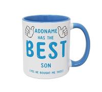 Personalised This Guy Has The Best Son Mug - Funny Ceramic Coffee Mug for Father’s Day - 11oz White Mug - UK Handmade Gift