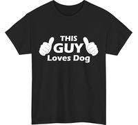 Personalised This Guy T-Shirt, Personalise Your Text Tshirt, Custom This Guy Your Text Tshirt, Thumbs up t Shirt, Custom Text t Shirt, Valentines Day t-Shirt, Casual Mens Gift tee top Black