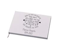 Personalised Those we love memorial remembrance Guest book