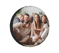 Personalised Tire Covers, Custom Spare Tire Covers, Add Your Own Personalized Text Name Message Image Waterproof Dust, for Travel Trailer Truck SUV Universal Many Vehicles (16inch)