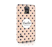 Personalised Tirita Compatible with Samsung Galaxy S6 Hard Case Cover Floral Flowers Shabby Chic Stripes Lines Polka Fruits Custom Initials Name Monogram Design Designer Pattern Snap-On Protective