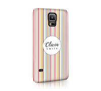 Personalised Tirita Compatible with Samsung Galaxy S6 Hard Case Cover Floral Flowers Shabby Chic Stripes Lines Polka Fruits Custom Initials Name Monogram Design Designer Pattern Snap-On Protective