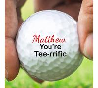 Personalised Titleist Trufeel Golf Ball Tee-Rific Set of 3