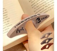 Personalised to Many More Chapters Together Book Page Holder Custom Name Wood Thumb Page Spreader Holder for One-Handed Reading Fun Reader Gift for Bookish Book Lover Birthday Xmas (Style 3)
