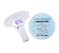 Personalised to My Amazing Grandad, Dad, Uncle, Any Name - Birthday Quote Gift from Kids or Grandchildren, Air Vent Clip, Air Freshener Clips Interior Car Accessories Decoration. (Round, One Size)